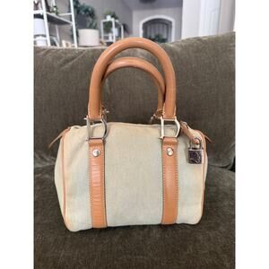 Vintage Dior Denim Mini Bowler Bag